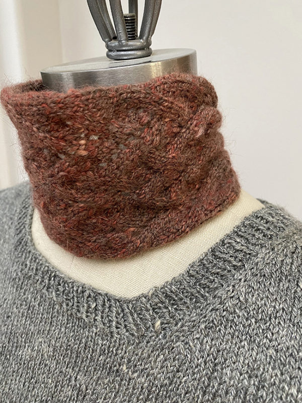 guanaco fiber brown neck cozy