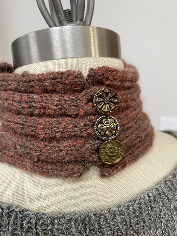 guanaco fiber brown neck cozy