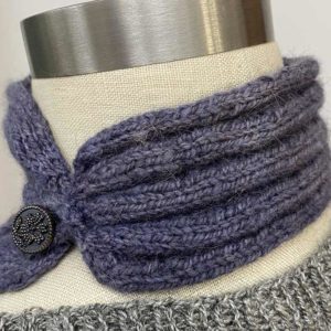 guanaco fiber purple neck cozy