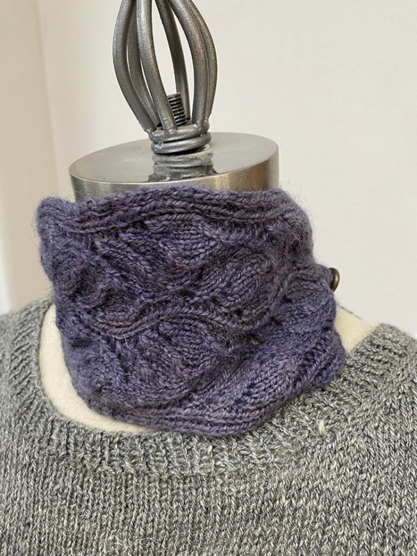 guanaco fiber purple neck cozy