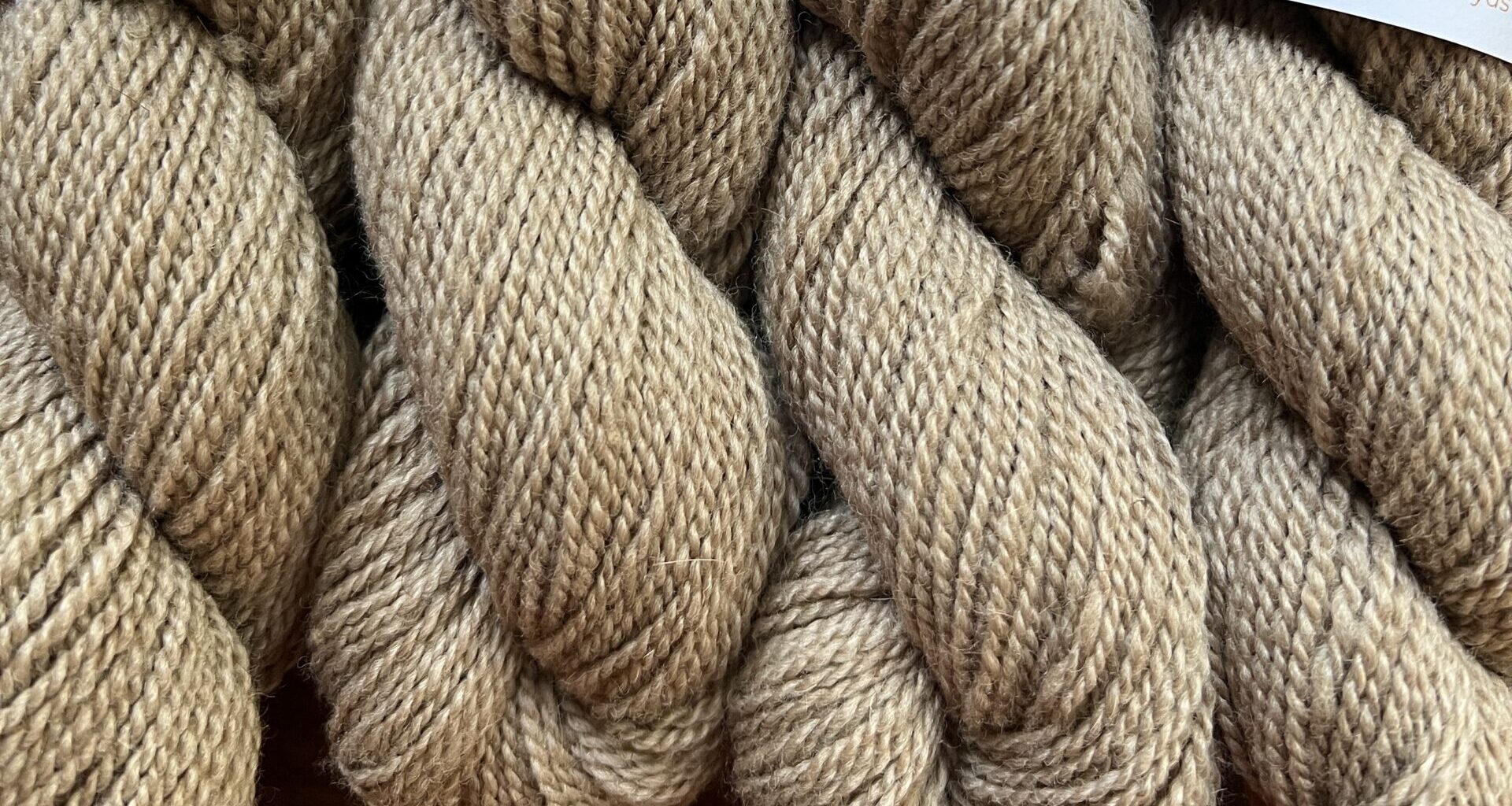 Guanaco/Merino Yarn--Light Caramel